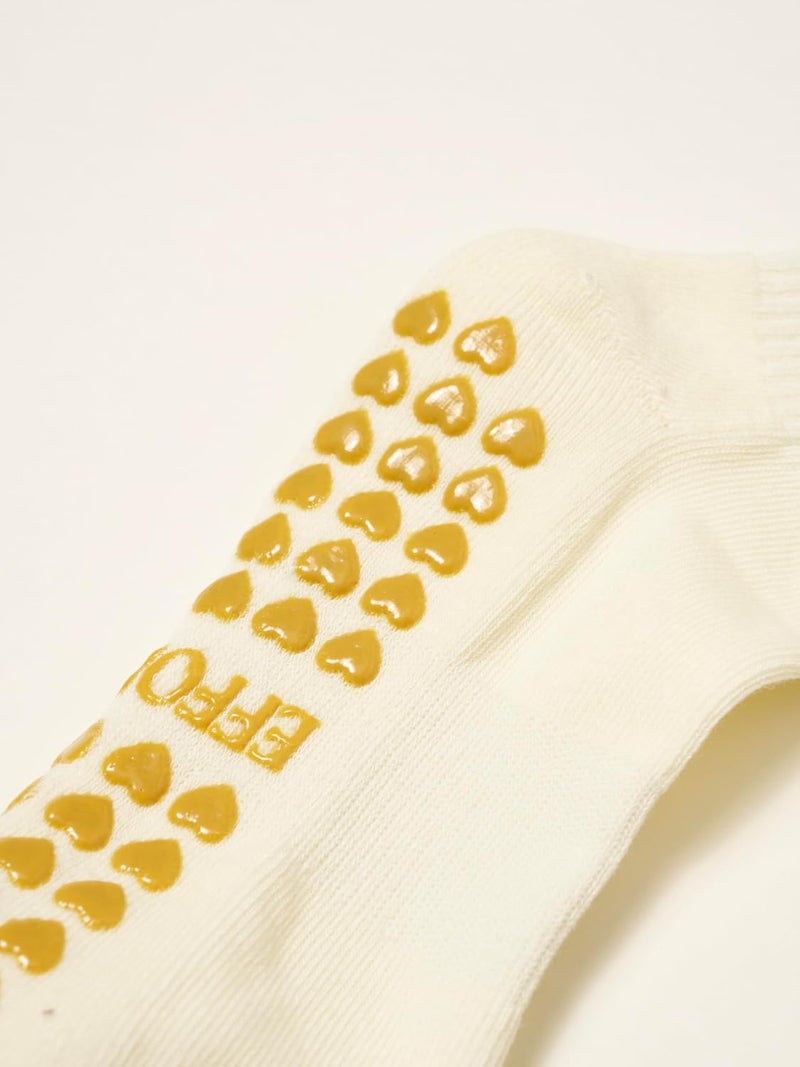 Shapes Studio Crew Half Calf Grip Socks, Cutest Fruits Pilates Socks, Ruffle socks, Non-Slip, Barre Yoga Fitness - Image 4